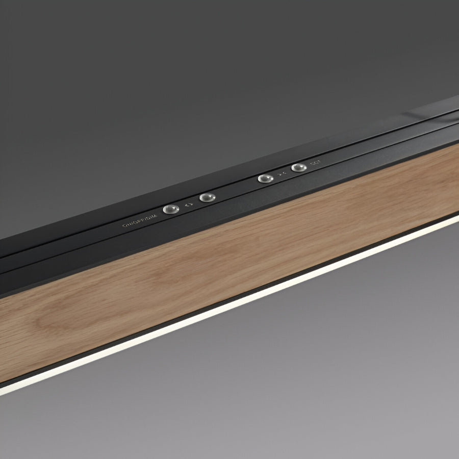  Moto-Rise Oak/Black Pearl  Suspension Chandelier by Neuhaus Pure | Spacio