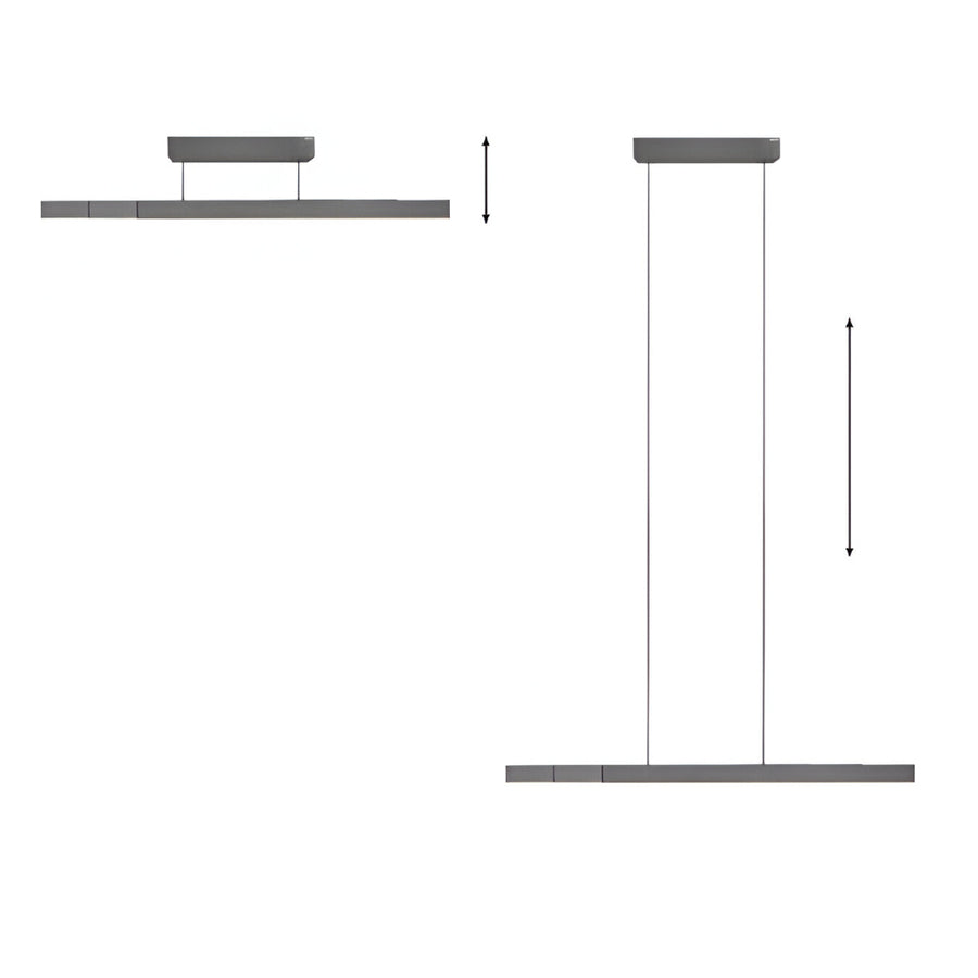  Moto-Rise Platinum Grey  Suspension Chandelier by Neuhaus Pure | Spacio
