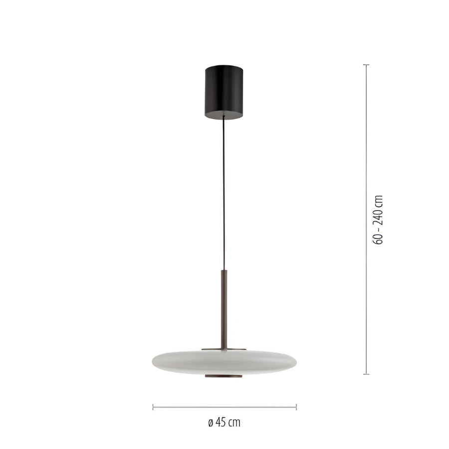 E-Vitrum Pendant Dark-Metal Brown 45
