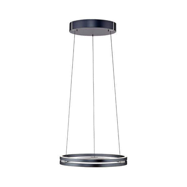 Modern pendant kinetic light with black finish on a white background from Neuhaus Pure available at Spacio retail store in Mumbai & Kolkata. 