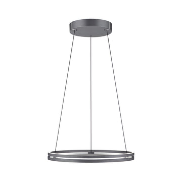 Modern pendant kinetic light with a dark gray finish on a white background by Neuhaus Pure available at Spacio retail stores in Mumbai & Kolkata. 