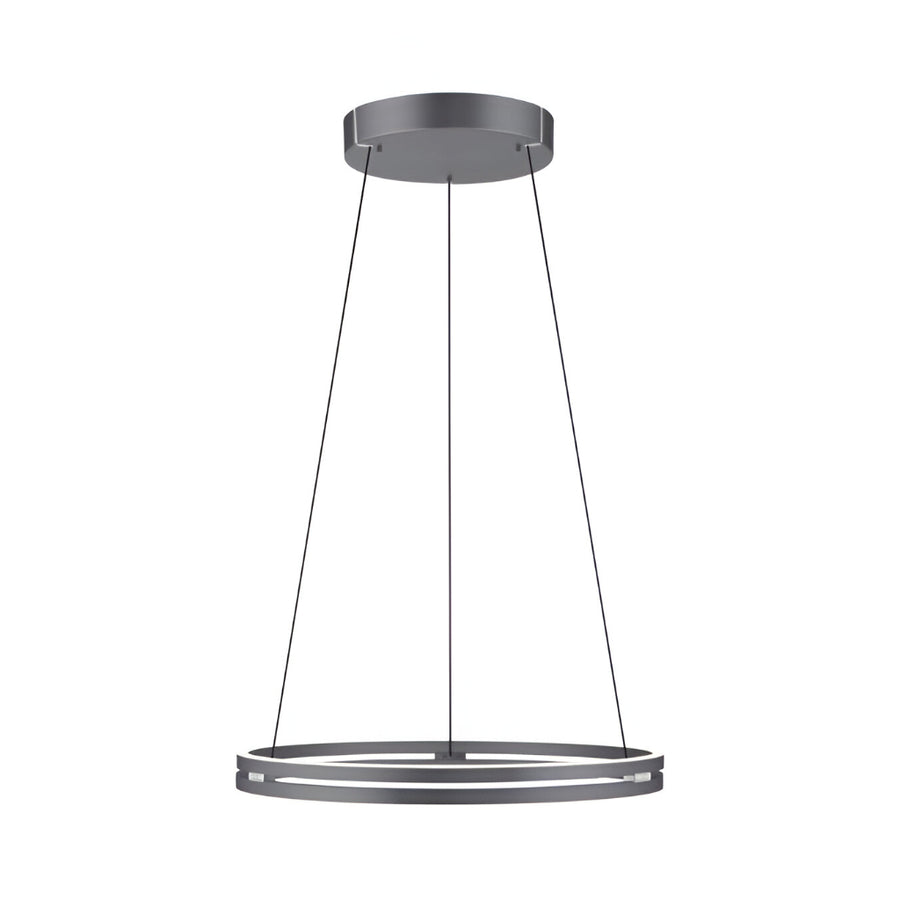 Modern pendant kinetic light with a dark gray finish on a white background by Neuhaus Pure available at Spacio retail stores in Mumbai & Kolkata. 