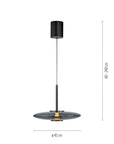 E-Vitrum Platinum Grey Pendant Light by Neuhaus Pure | Spacio