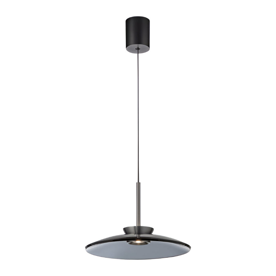Black kinetic pendant light on a white background by Neuhaus Pure available at Spacio in India. 