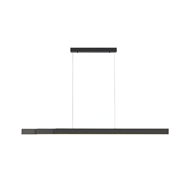 Black pendant kinetic light fixture on a white background from Neuhaus Pure available at Spacio retail stores in Mumbai & Kolkata. 