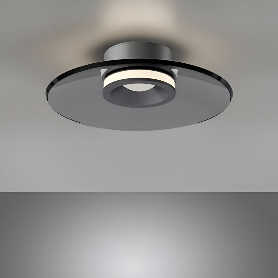 Ceiling light fixture on a gray background