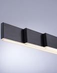 Modern black ceiling Kinetic light fixture on a gray background