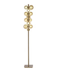 Decorative floor lamp with multiple spherical lights on a white background by Neuhaus Pure 