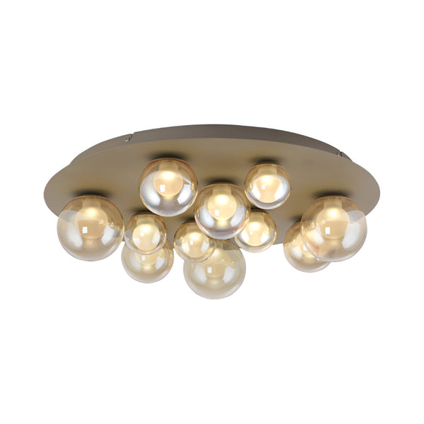 Ceiling light fixture with multiple round bulbs on a white background by Neuhaus Pure available at Spacio retail store in Mumbai & Kolkata. 