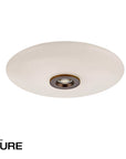 Round ceiling light fixture with 'PURE' branding on a white background