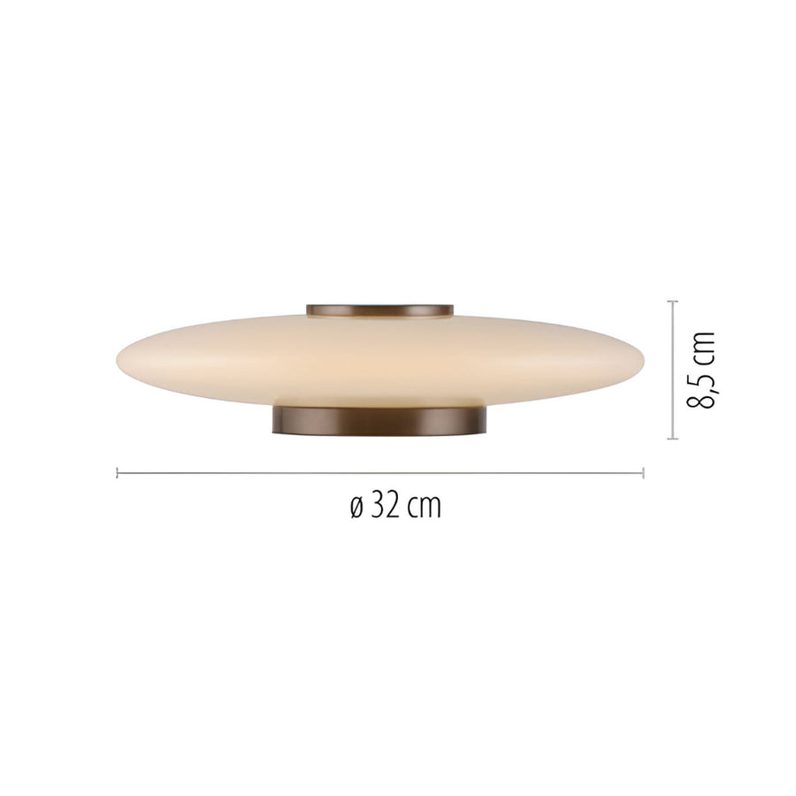 Vitrum Dark-Metal Brown Table Lamp by Neuhaus Pure | Spacio