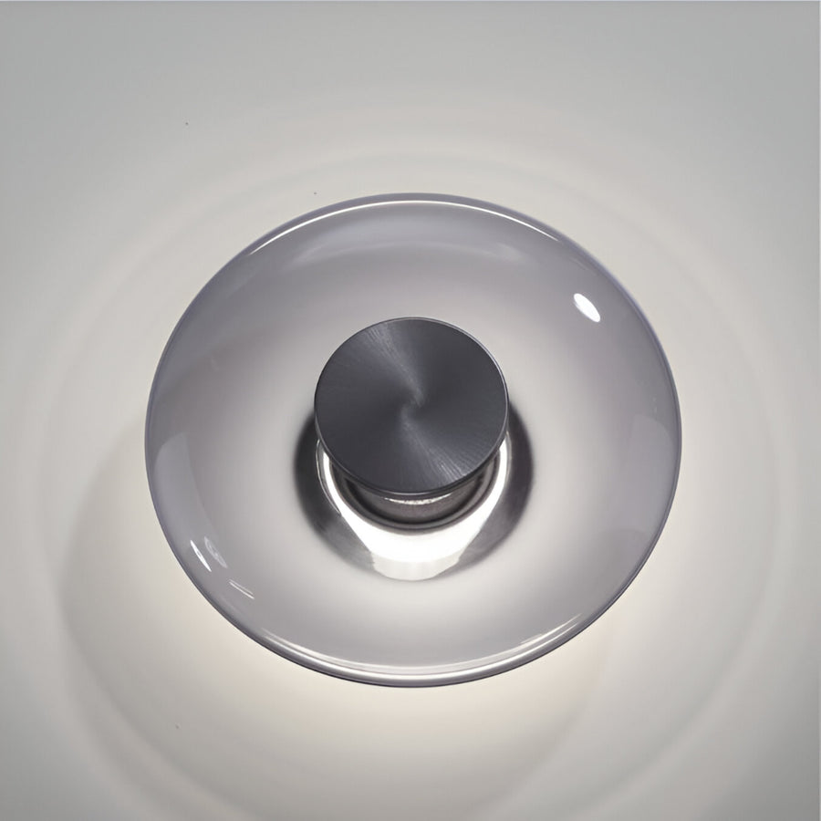 Glass wall light on a white background