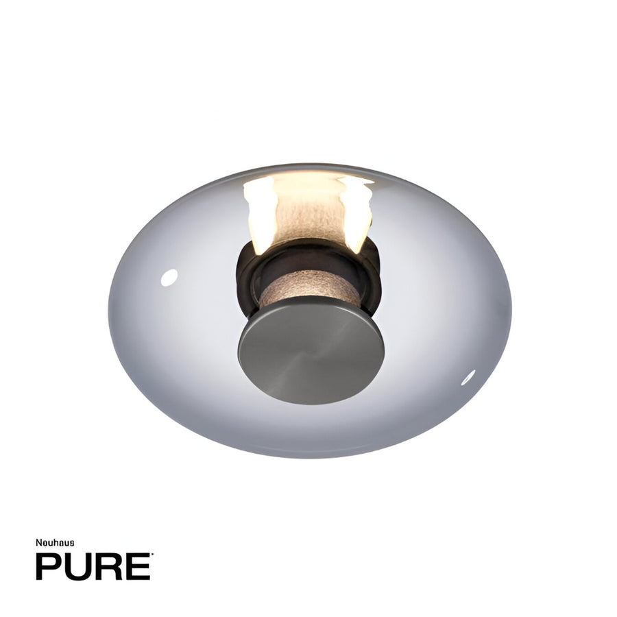 Ceiling light fixture with 'PURE' branding on a white background
