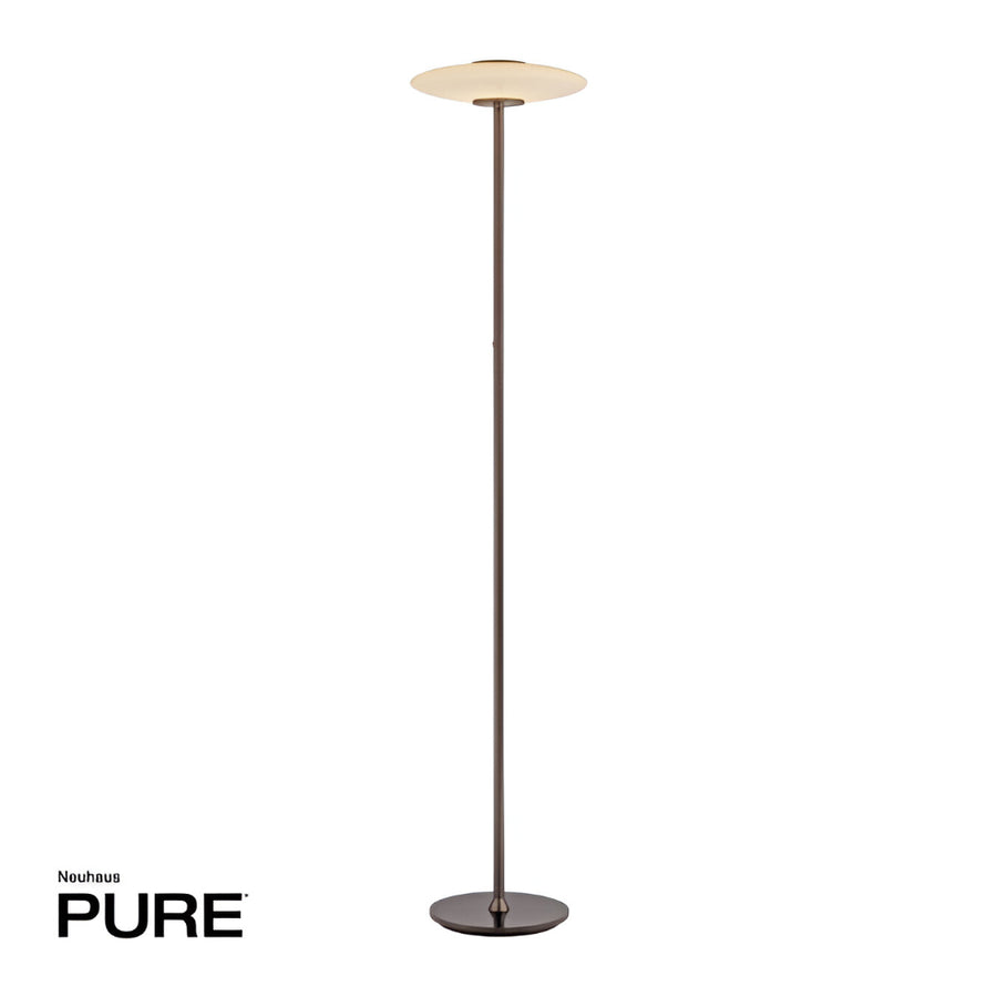 Vitrum  Dark-Metal Brown Floor Lamp by Neuhaus Pure | Spacio