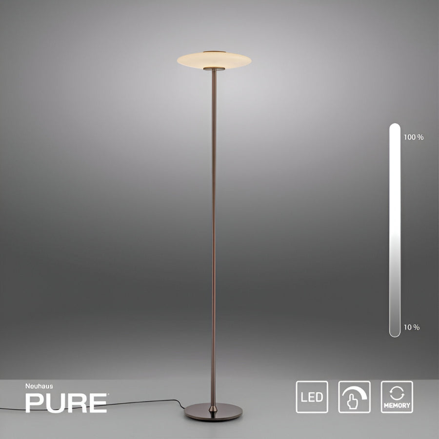 Vitrum  Dark-Metal Brown Floor Lamp by Neuhaus Pure | Spacio