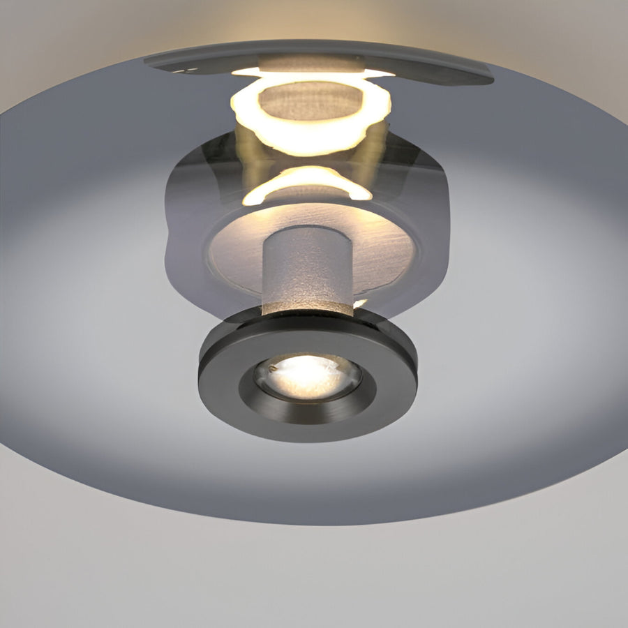 Modern ceiling light fixture on a neutral background