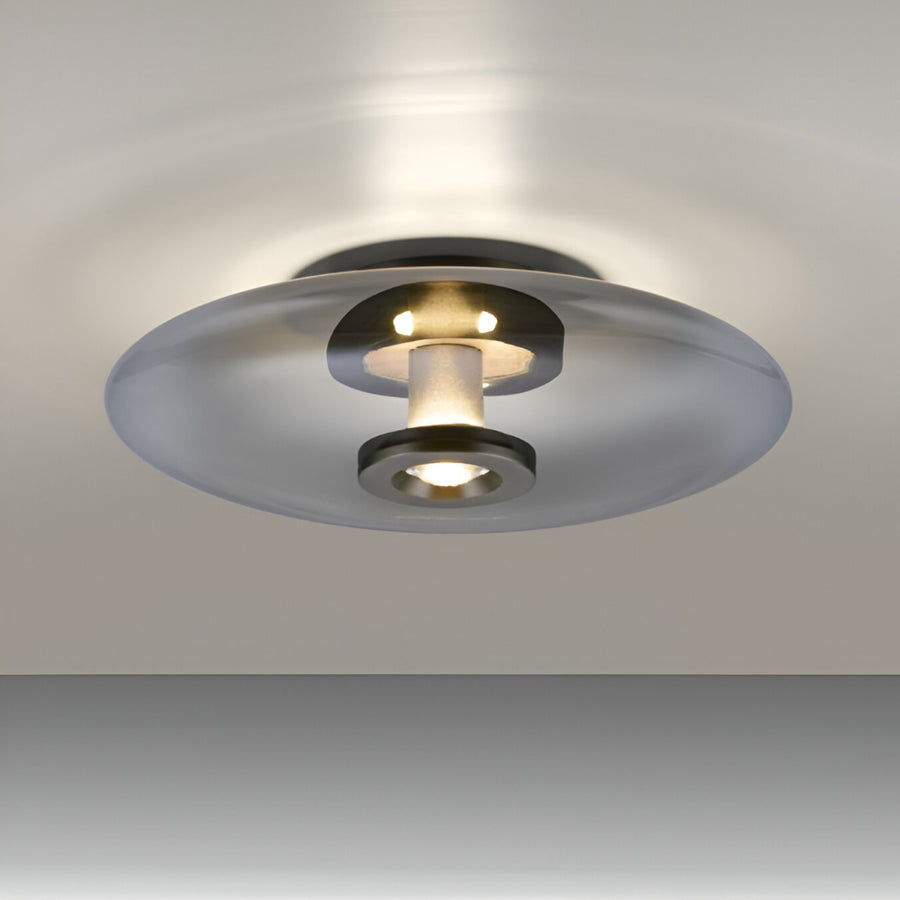 Modern ceiling light fixture on a neutral background