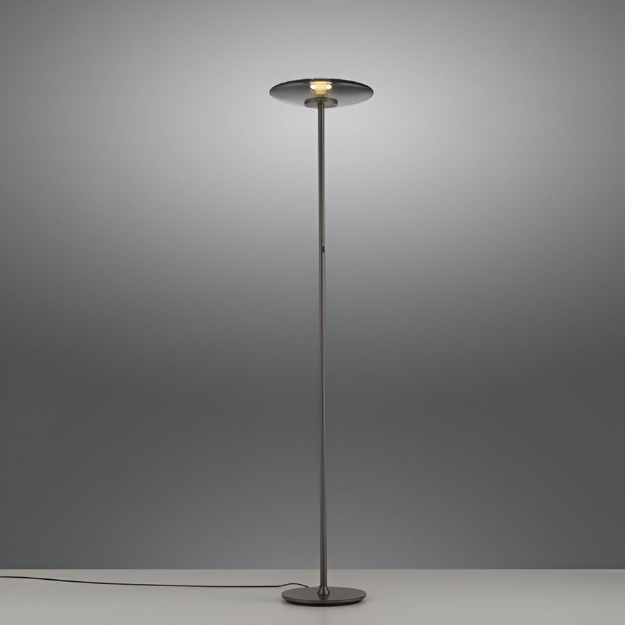 Floor lamp with a gray background