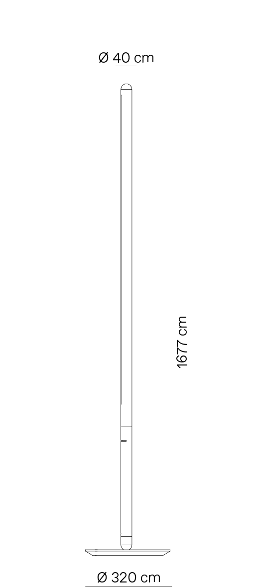 Linea Uno Floor Lamp by Nomon | Spacio