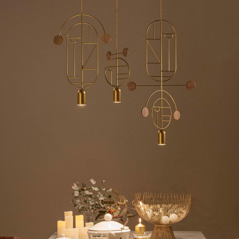 Wooden Dots WD07 Pendant Light by Nomon | Spacio