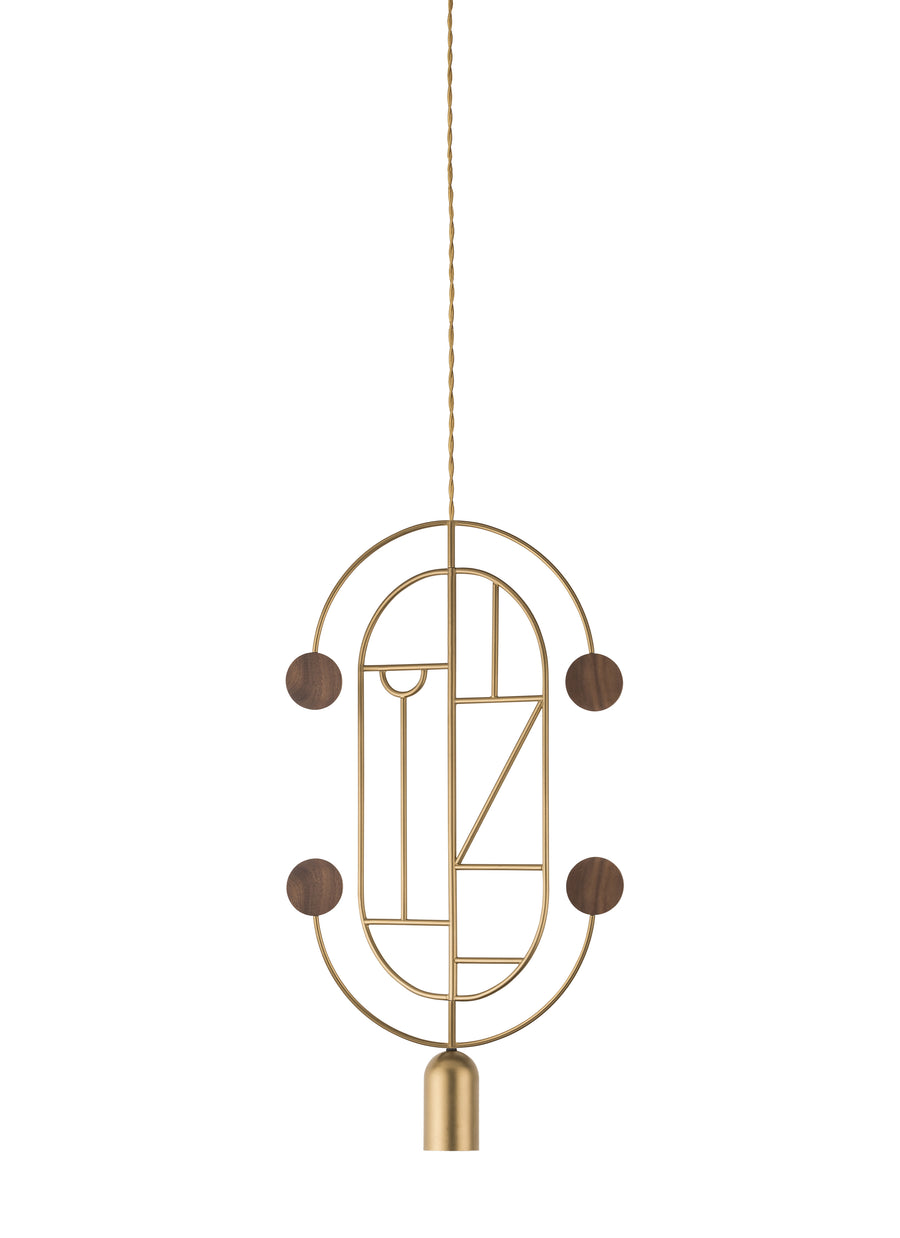 Wooden Dots WDS04 Pendant Light by Nomon | Spacio