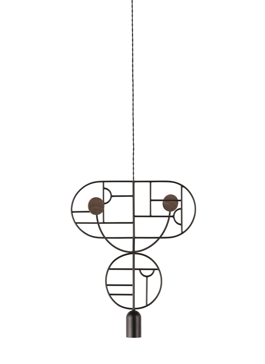 Wooden Dots WDS07 Pendant Light by Nomon | Spacio