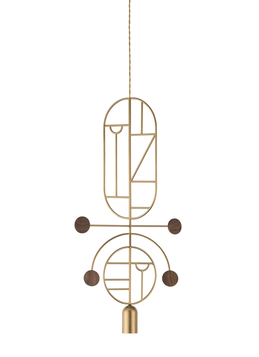 Wooden Dots WDS08 Pendant Light by Nomon | Spacio