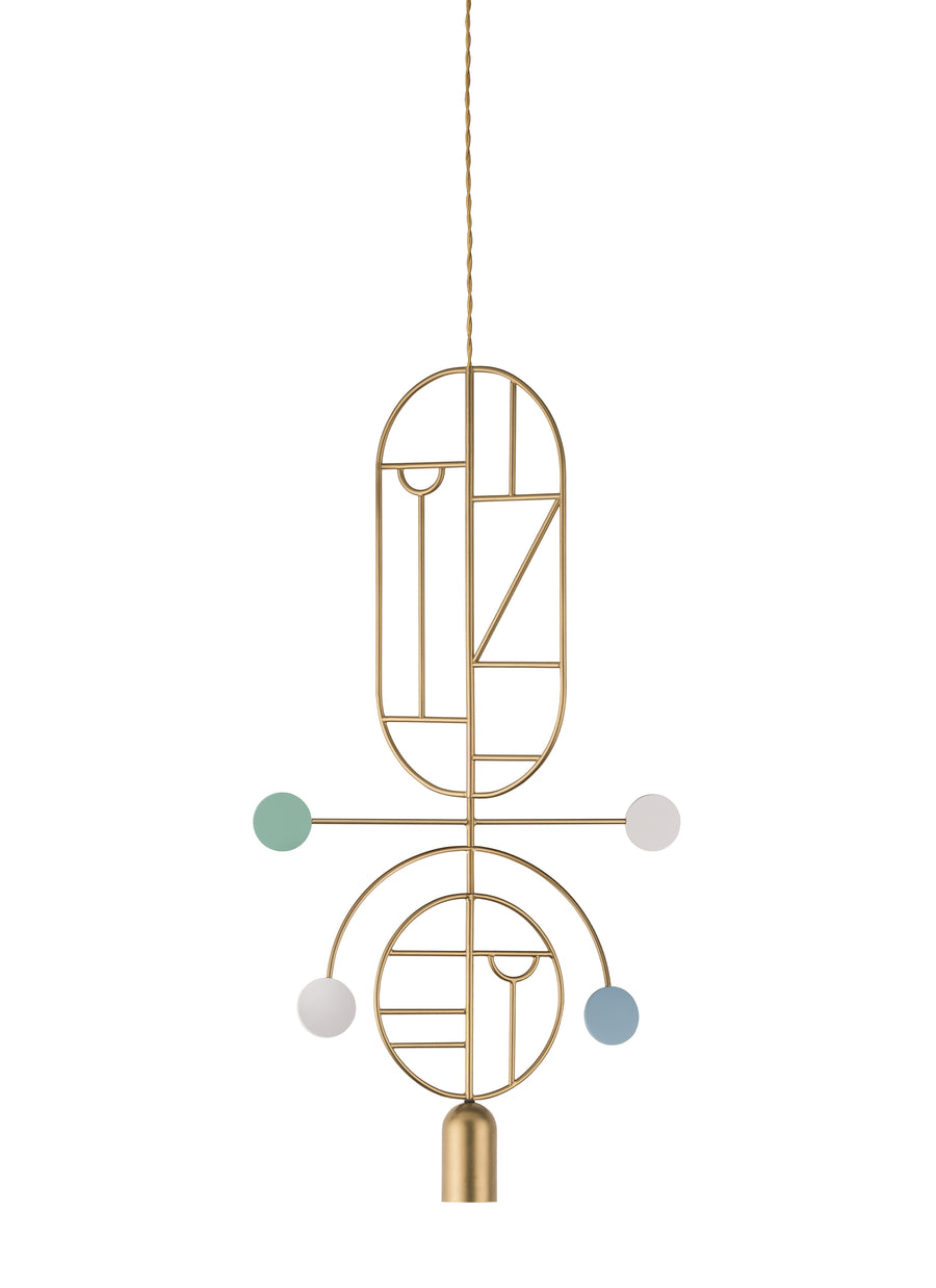 Wooden Dots WDS08 Pendant Light by Nomon | Spacio