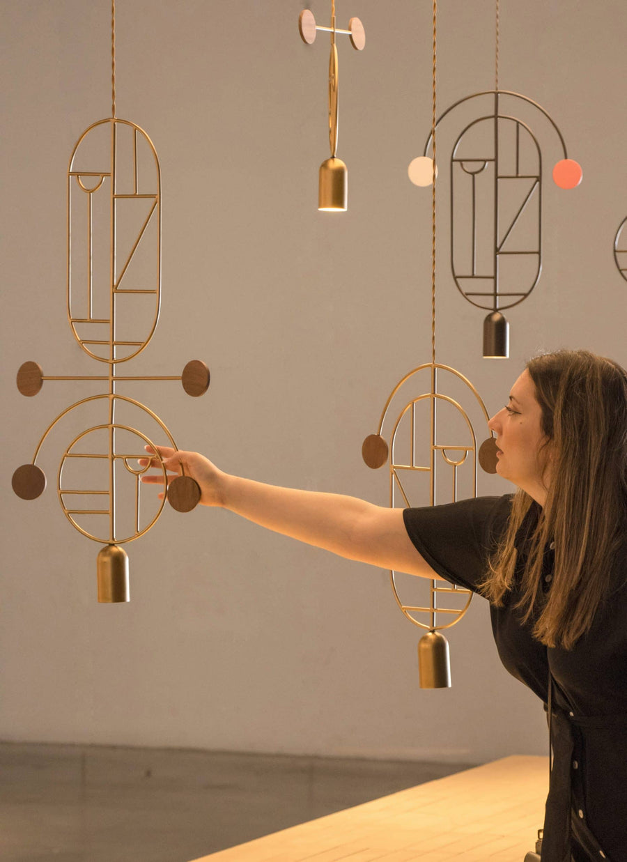 Wooden Dots WDS08 Pendant Light by Nomon | Spacio