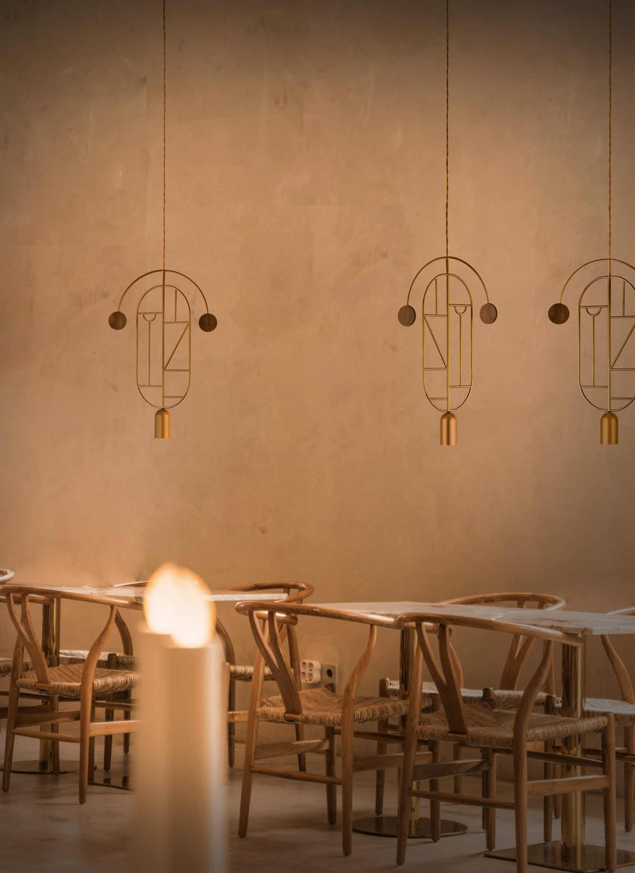 Wooden Dots WDS08 Pendant Light by Nomon | Spacio