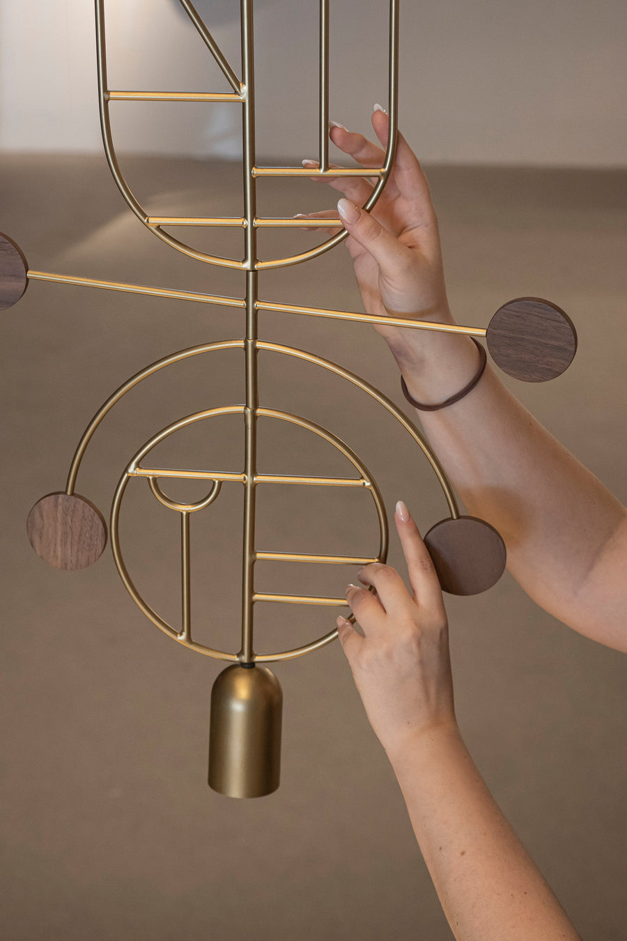 Wooden Dots WDS08 Pendant Light by Nomon | Spacio