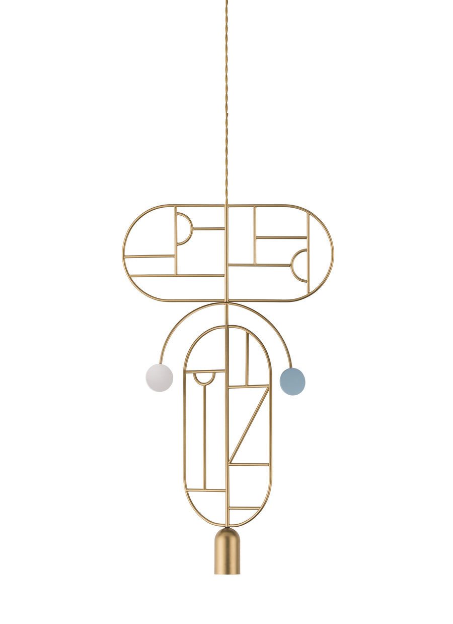 Wooden Dots WDS09 Pendant Light by Nomon | Spacio