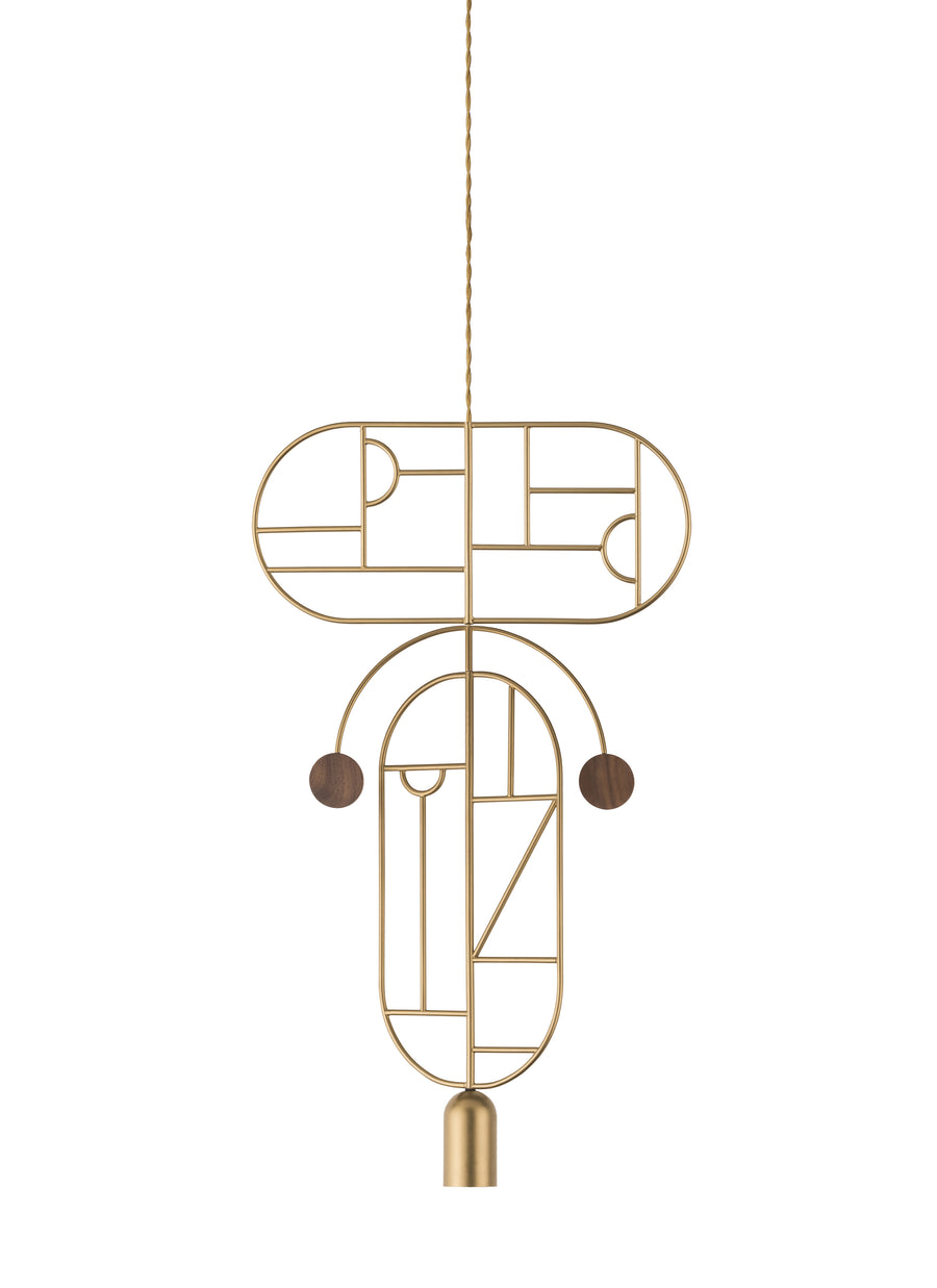 Wooden Dots WDS09 Pendant Light by Nomon | Spacio