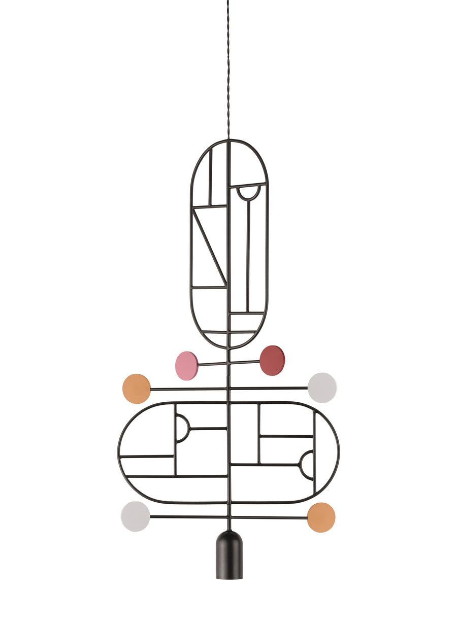 Wooden Dots WDS13 Pendant Light by Nomon | Spacio