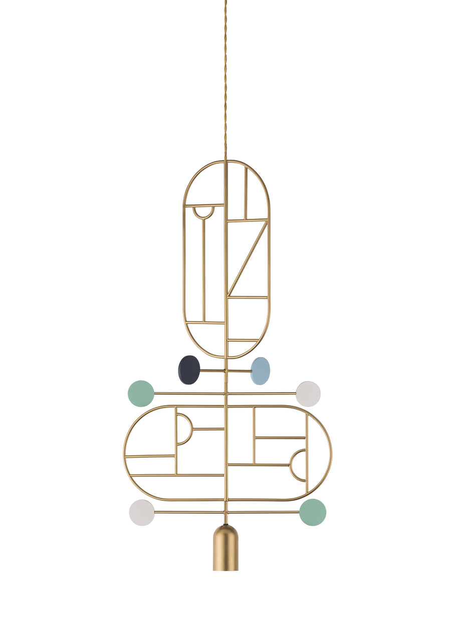 Wooden Dots WDS13 Pendant Light by Nomon | Spacio