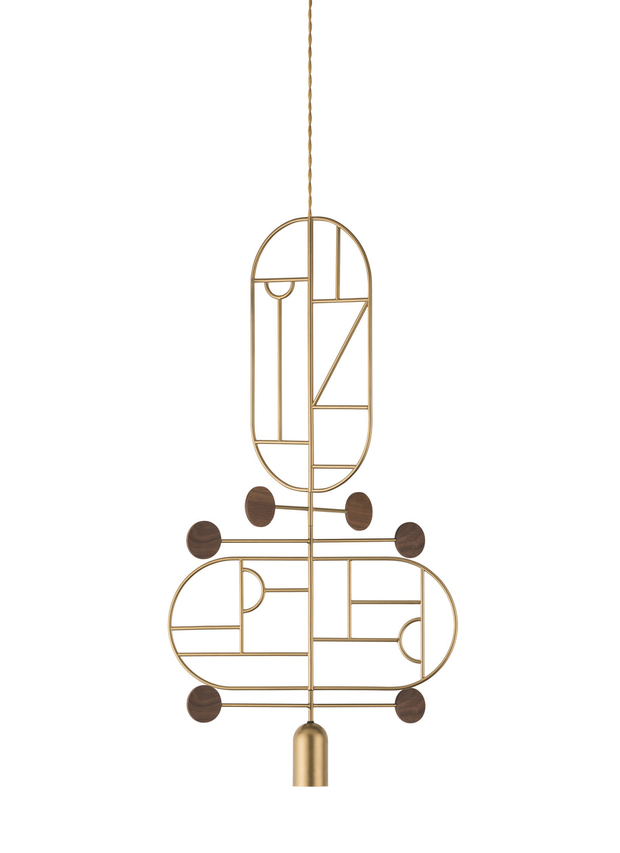 Wooden Dots WDS13 Pendant Light by Nomon | Spacio