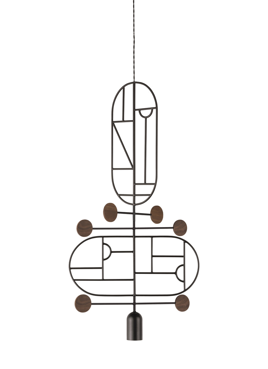 Wooden Dots WDS13 Pendant Light by Nomon | Spacio