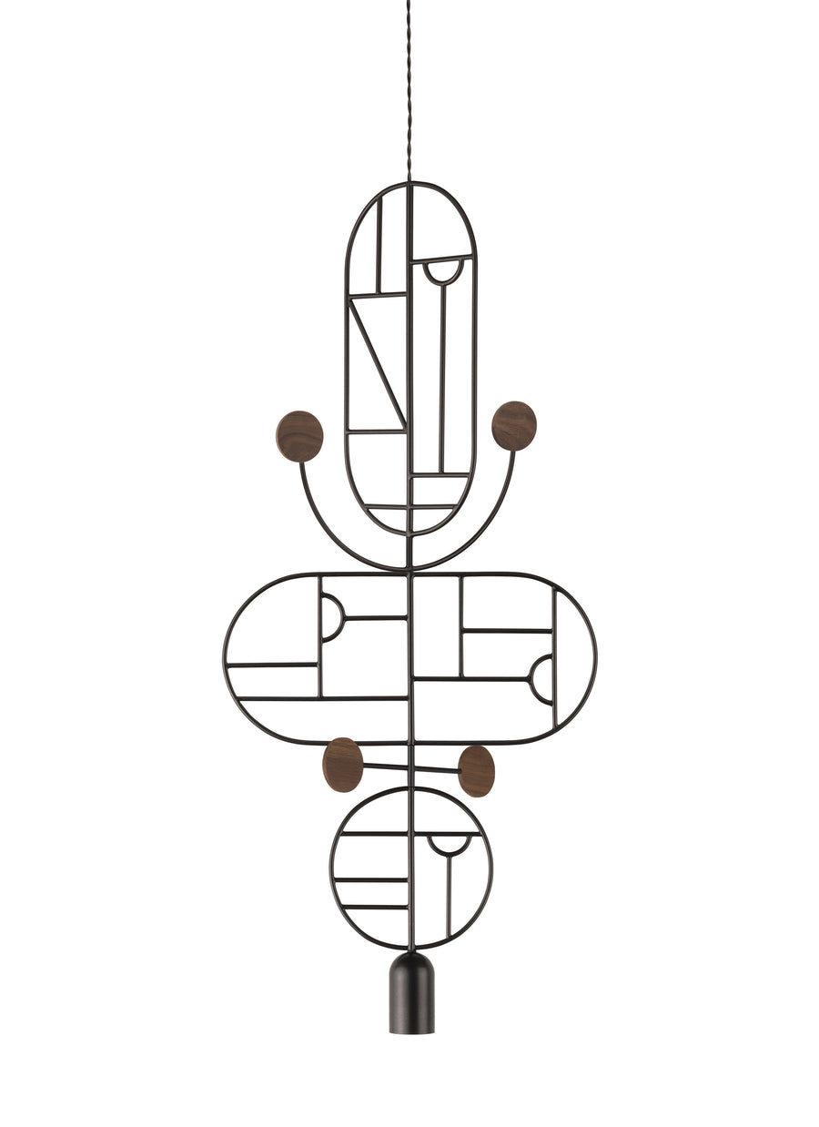 Wooden Dots WDS15 Pendant Light by Nomon | Spacio