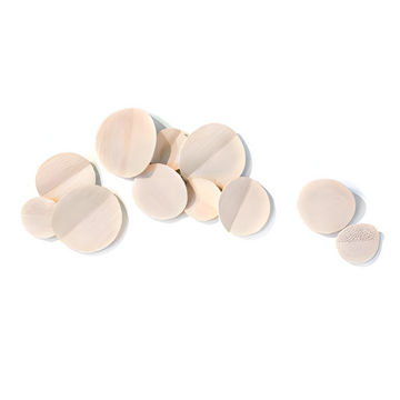 Set of round ceramic wall art on a white background by Gardeco available at Spacio retail stores in Mumbai & Kolkata.  