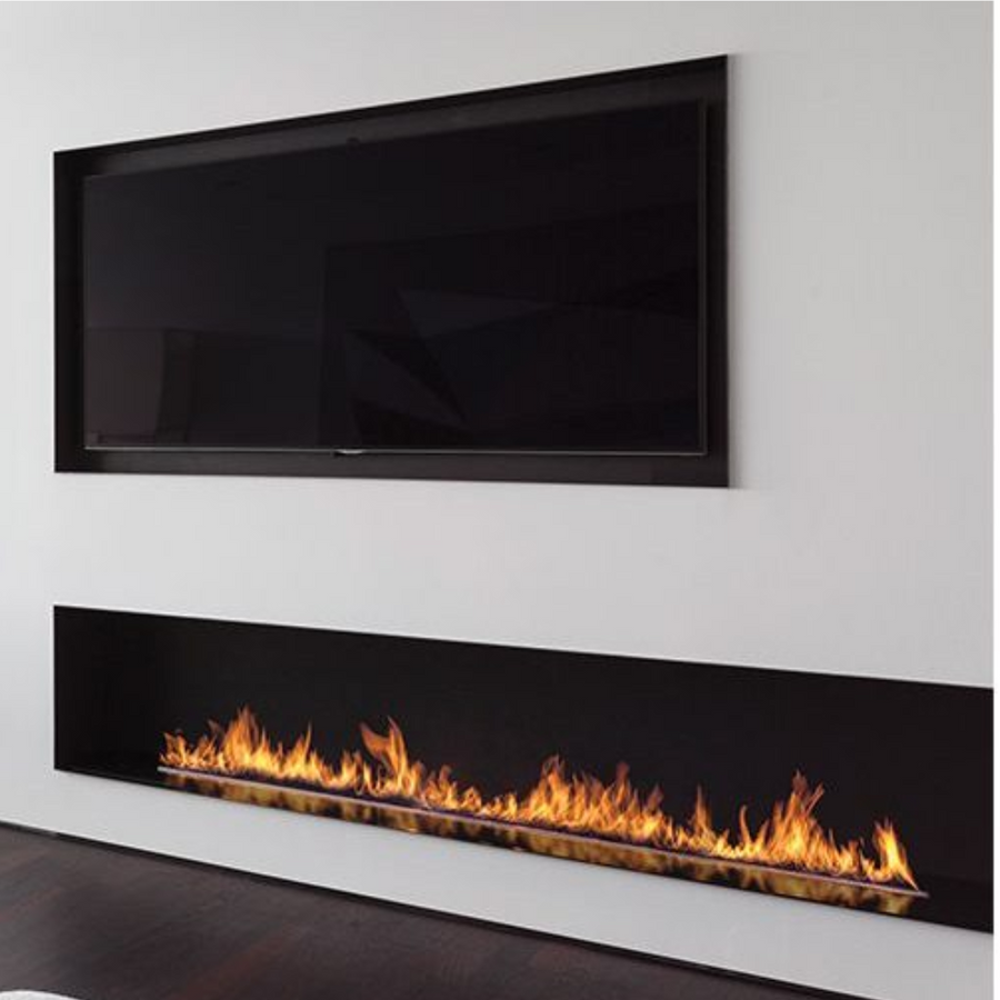 FLA Fireplace insert below a TV 