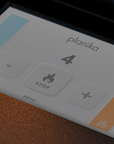 LED Display of Planika FLA4 & FLA5 fireplace showing different stages of flame