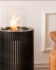 Close up of a bioethanol fireplace