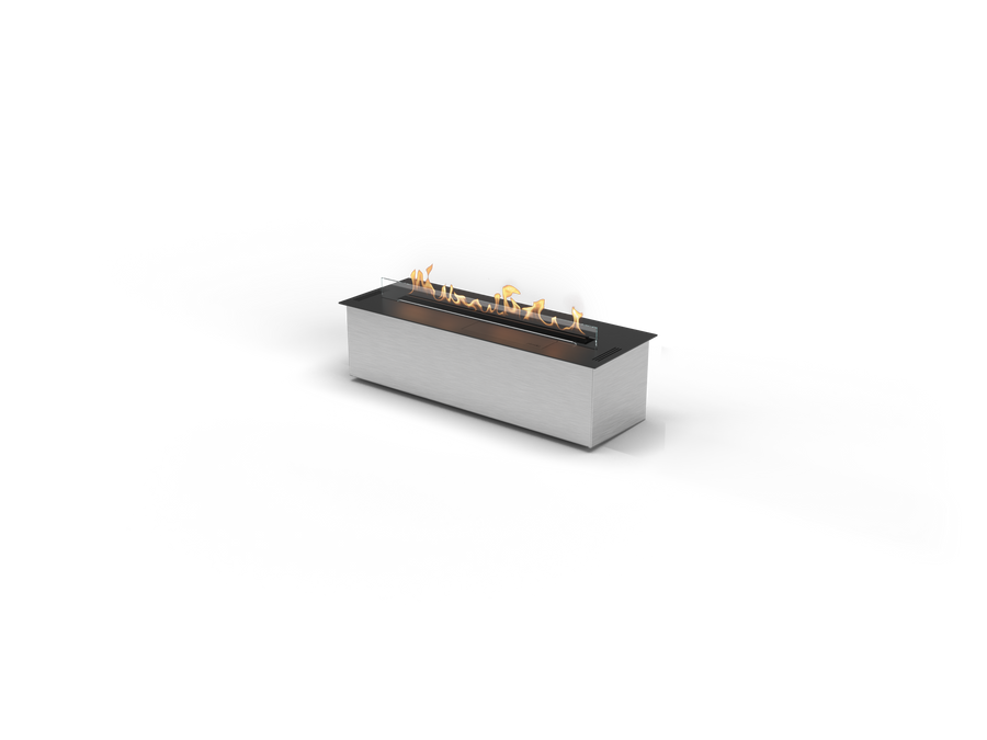 Planika FLA4 790 bioethanol insert fireplace on a white background available at Spacio retail store in Mumbai & Kolkata. 