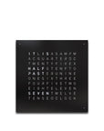 Qlocktwo Earth 45 Steel Black Pepper luxury Wall Clock on a white background available at Spacio India from our Timepieces & Clocks, Made in Germany