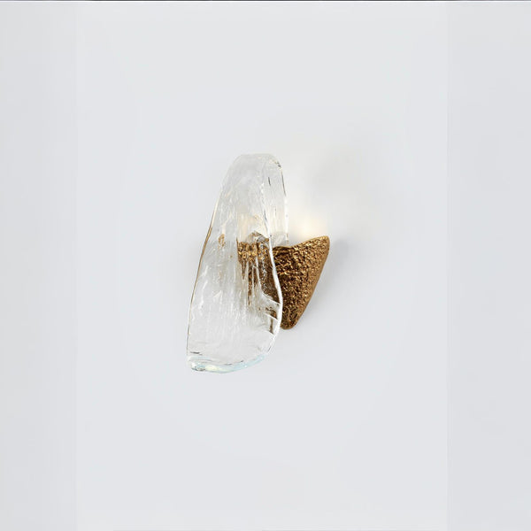 Wall light like flowing water on a white background