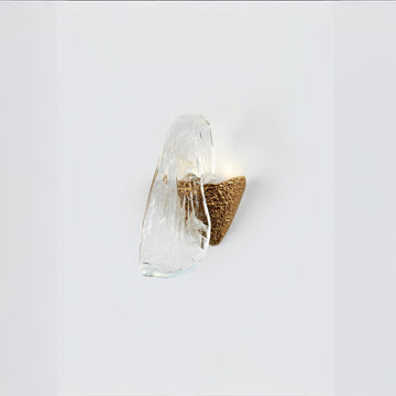 Wall light like flowing water on a white background