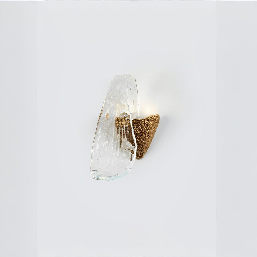 Wall light like flowing water on a white background