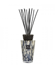 Baobab Black Pearls 250ml Diffuser Mini TOTEMXSPB in a blue and white vase scented with black pearls and ginger.