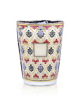 A Baobab Damasse Candle Max 24 MAX24DAM with an ornate design inspired by Italian palaces.