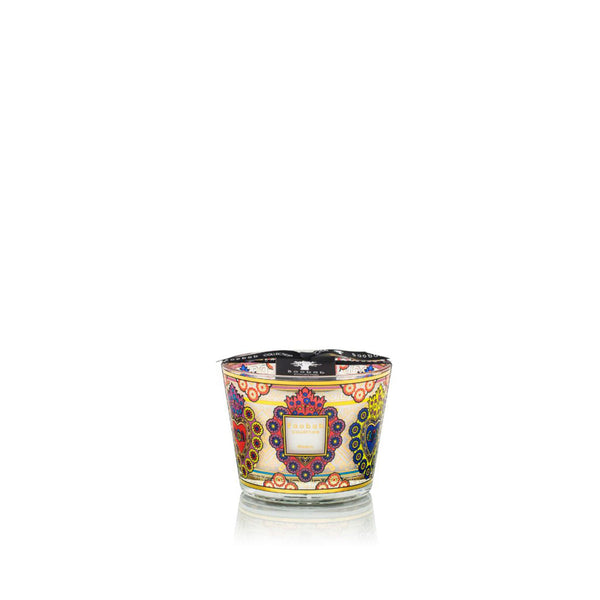 A Baobab Mexico Candle MAX10MEX with a colorful pattern on it.